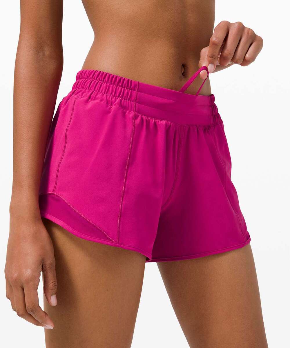 Lululemon Hotty Hot Shorts II Long 4" Ripened Raspberry Pink 4